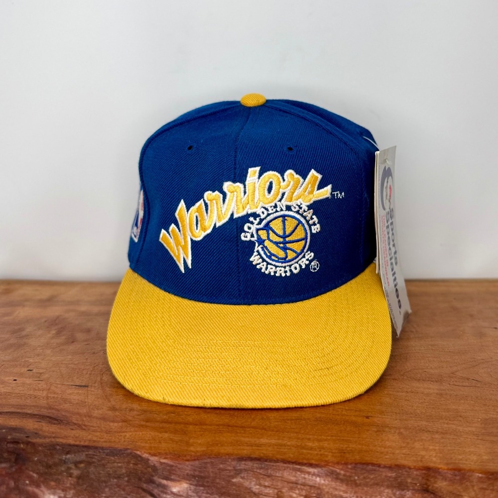 New Vintage 90s Golden State Warriors Sports Specialties Hat 6 5/8 Double Script